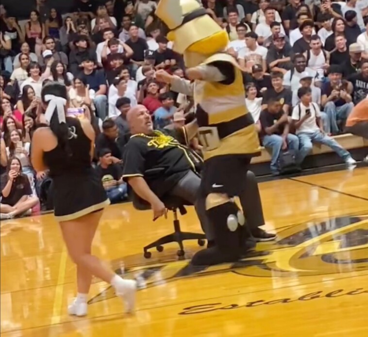 california-principal-placed-on-leave-for-seemingly-inappropriate-dance-with-mascot-at-pep-rally-—-just-days-into-new-school-year