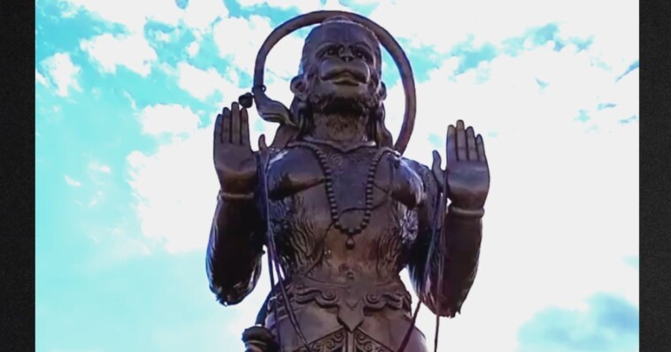 massive-sculpture-of-monkey-headed-god-raised-over-us-city:-at-90-feet-tall,-it’s-the-third-tallest-statue-in-america