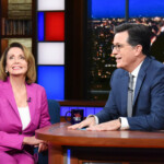 anti-israel-protestors-interrupt-colbert’s-live-interview-with-nancy-pelosi-outside-dnc