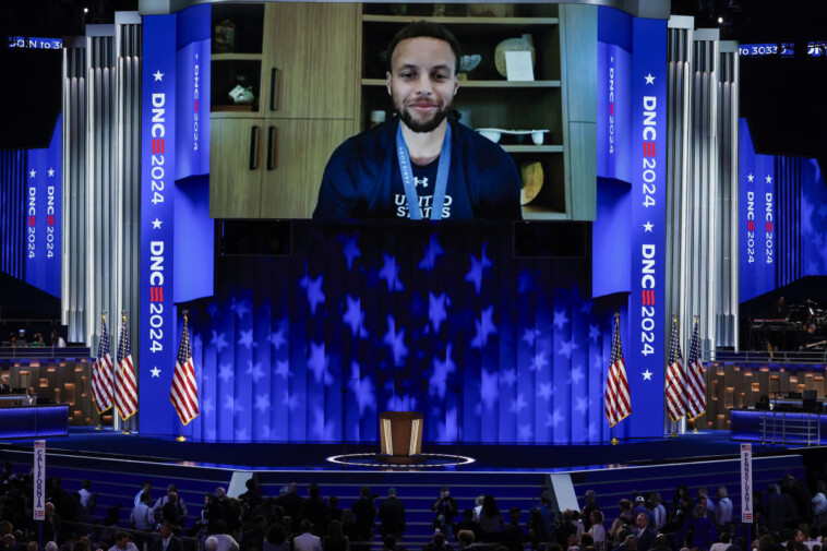 stephen-curry,-sporting-olympic-gold-medal,-makes-video-endorsement-of-kamala-harris-at-dnc