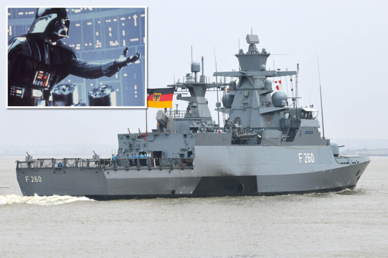 german-warship-enters-london-blasting-darth-vader’s-theme-song