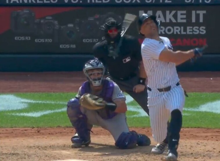 umpire-nick-mahrley-carted-off-after-being-hit-by-giancarlo-stanton’s-broken-bat-in-scary-scene