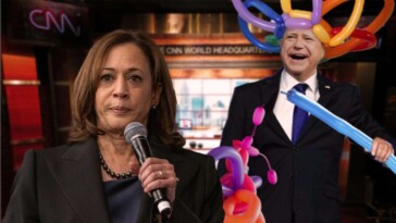 tim-walz-spends-entire-cnn-interview-making-balloon-animals-to-distract-attention-from-kamala-harris