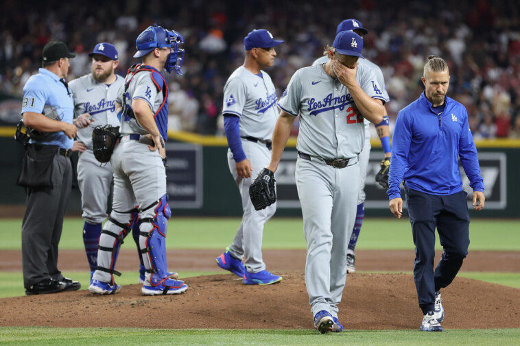 dodgers-manager-says-clayton-kershaw-left-early-due-to-bone-spur,-could-see-il-time