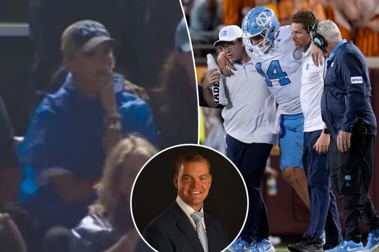 fox-announcer-gets-emotional-as-max-johnson’s-mom-reacts-to-unc-qb’s-leg-injury:-‘hard-for-me’