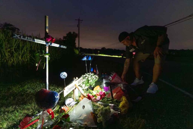 hockey-sticks,-gatorade-left-in-tribute-on-nj-road-where-nhl-star-johnny-gaudreau,-brother-matthew-were-killed:-‘forever-in-our-hearts’