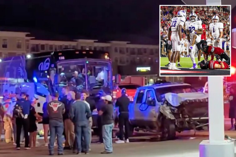 abilene-christian-football-team-bus-involved-in-crash-that-leaves-four-injured,-suspect-charged-with-dwi