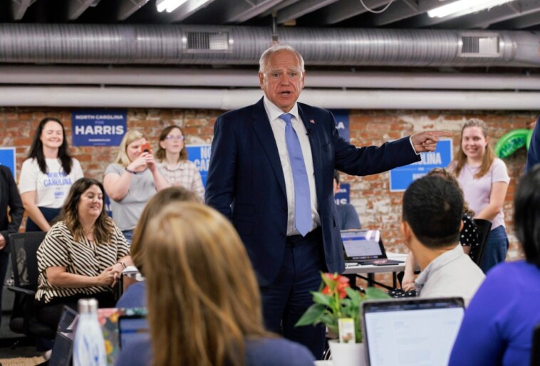 tim-walz-rides-on-as-motorcade-crashes-in-pile-up,-leaving-staffer-injured