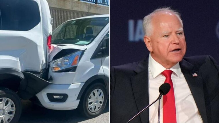 walz’s-motorcade-involved-in-a-crash-on-the-way-to-a-campaign-stop,-with-a-‘few-minor-injuries’