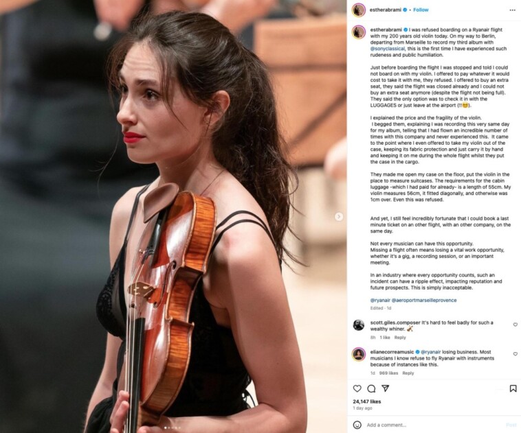 award-winning-violinist-esther-abrami-denied-boarding-ryanair-flight-with-200-year-old-instrument-as-staff-issued-harsh-ultimatum:-‘i-begged-them’