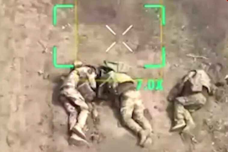 russians-appear-to-gun-down-surrendering-ukrainian-soldiers,-disturbing-drone-footage-shows