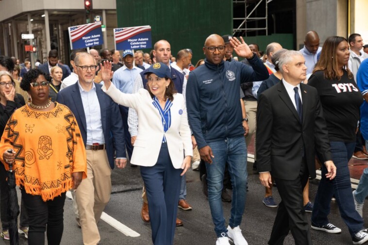 outraged-heckler-jeers-nyc-mayor-eric-adams-at-labor-day-parade-over-slew-of-fed-probes-on-admin:-‘come-get-him!’