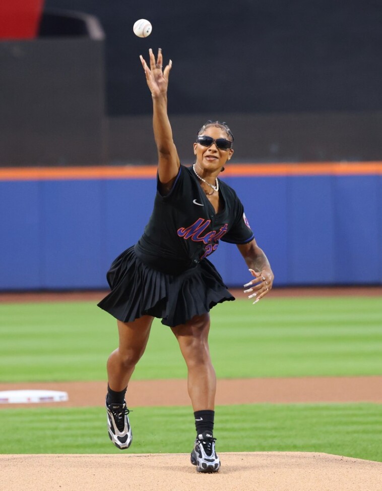 jordan-chiles-throws-mets-first-pitch-while-showing-off-mysterious-new-sneakers-for-nyfw-week