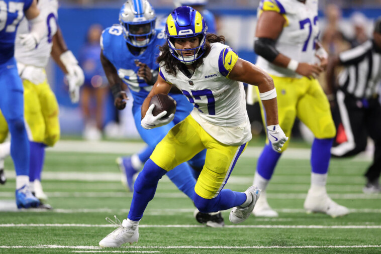 puka-nacua-leaves-rams-lions-game-with-knee-injury