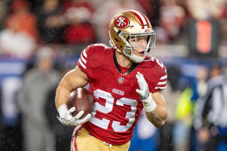 christian-mccaffrey-is-out-for-monday’s-49ers-jets-game-with-calf-injury