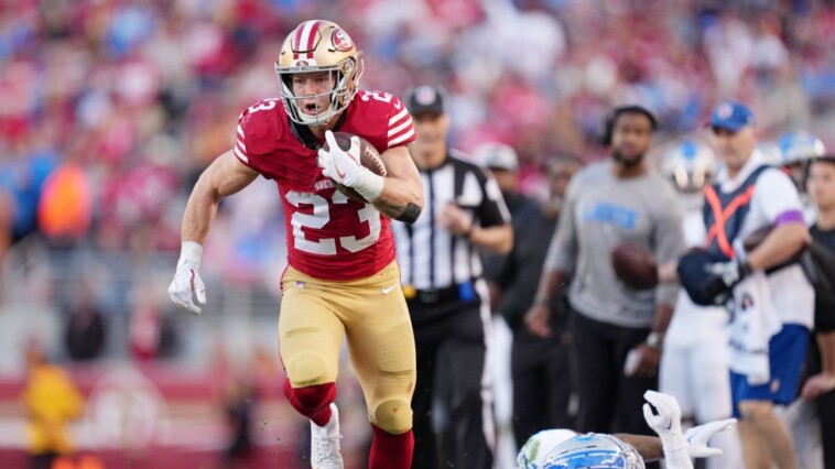 49ers-star-mccaffrey-(calf)-misses-win-vs.-jets