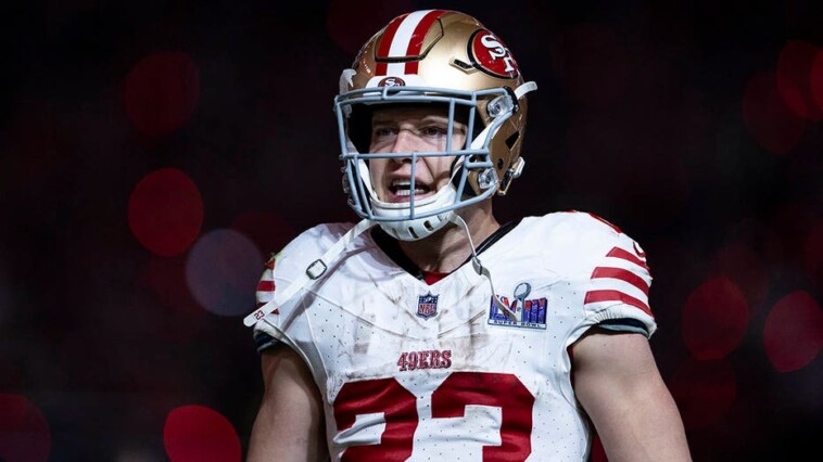 49ers-star-christian-mccaffrey-shockingly-inactive-vs-jets-with-calf-injury