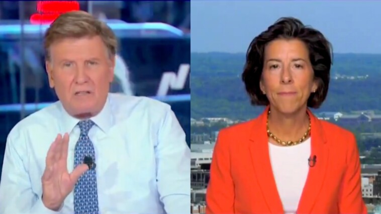 top-harris-surrogate-gina-raimondo-forced-to-endure-brutal-lecture-by-cnbc-reporter-on-harris’s-lack-of-transparency-and-avoiding-tough-interviews