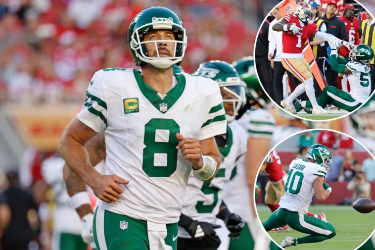 aaron-rodgers,-jets-get-dismantled-by-49ers-in-season-opening-loss