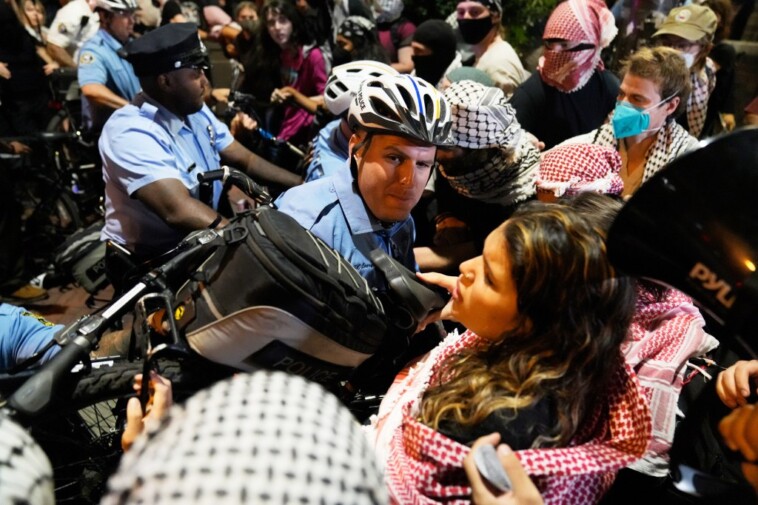 unruly-anti-israel-protesters-clash-with-cops-outside-trump-harris-debate-venue