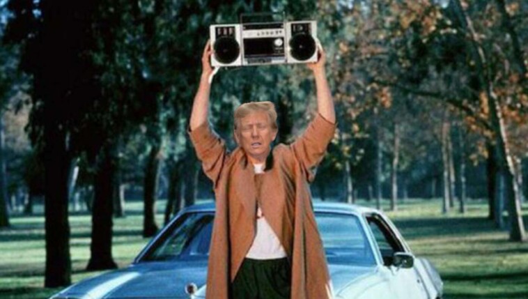 sobbing-trump-holds-up-boom-box-playing-‘you-belong-with-me’-outside-taylor-swift’s-window