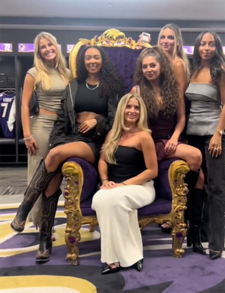 ravens-wags-try-on-players’-uniforms-in-lively-event-to-kick-off-season