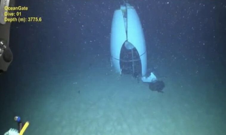 newly-released-images-show-oceangate-titan-wreckage-found-1,600-feet-from-titanic’s-bow