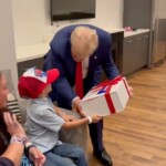 see-it:-trump-meets-young-supporter-with-rare-brain-disease-backstage-at-rally