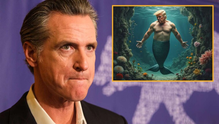 furious-gavin-newsom-bans-ai.-images-after-getting-tricked-into-thinking-pic-of-trump-as-a-mer-man-was-real