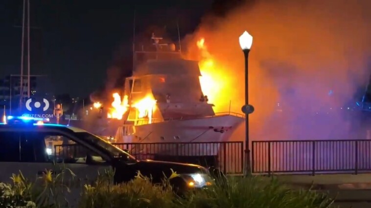 california-yacht-loaded-with-1,000-rounds-of-ammo,-fireworks-bursts-into-flames-and-sinks-at-popular-marina