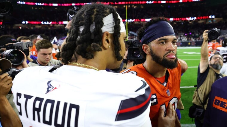 texans’-cj-stroud-says-he-wasn’t-trying-to-‘little-bro’-caleb-williams-in-awkward-postgame-interaction