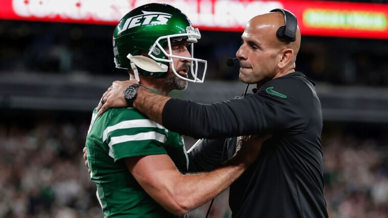 rodgers,-saleh-laugh-off-denied-hug-as-jets-roll