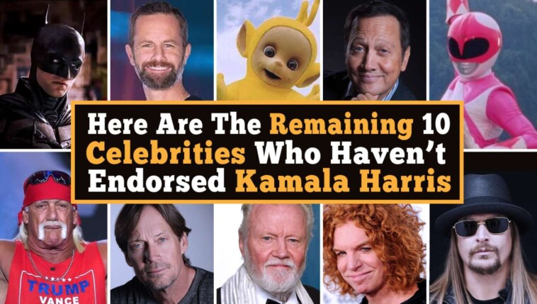 here-are-the-remaining-10-celebrities-who-haven’t-endorsed-kamala-harris