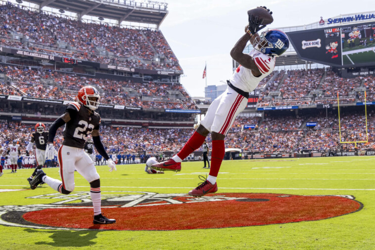 giants-rookie-malik-nabers-tortures-browns-with-ridiculous-highlight-reel-grabs,-multiple-tds-to-make-nfl-history