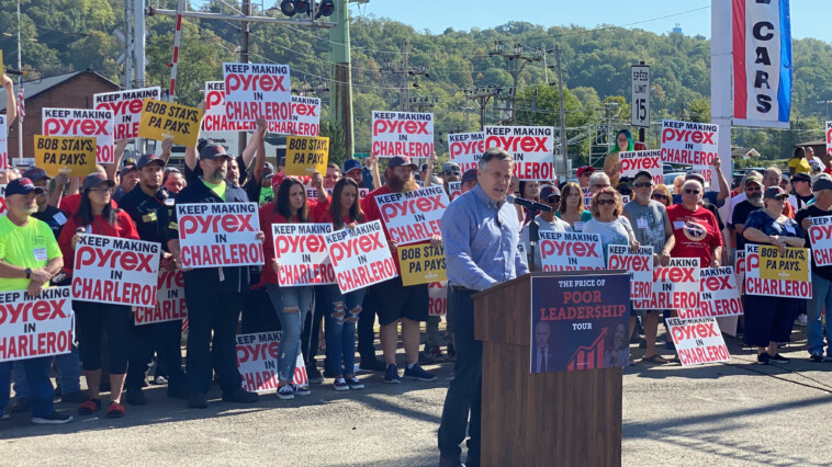 gop-senate-hopeful-dave-mccormick-stands-with-workers-protesting-pennsylvania-factory-shutdown,-seeks-ftc-investigation