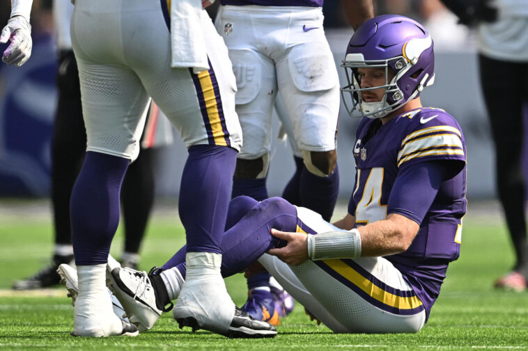 vikings-qb-sam-darnold-reportedly-has-no-structural-damage-in-knee,-won’t-miss-any-time