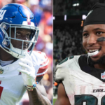 eagles’-saquon-barkley-shouts-out-malik-nabers-to-the-ire-of-giants-fans:-‘stay-on-your-side’