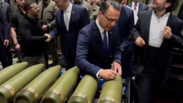 ‘trump-will-start-world-war-iii,’-says-party-autographing-bombs-to-be-launched-at-russia