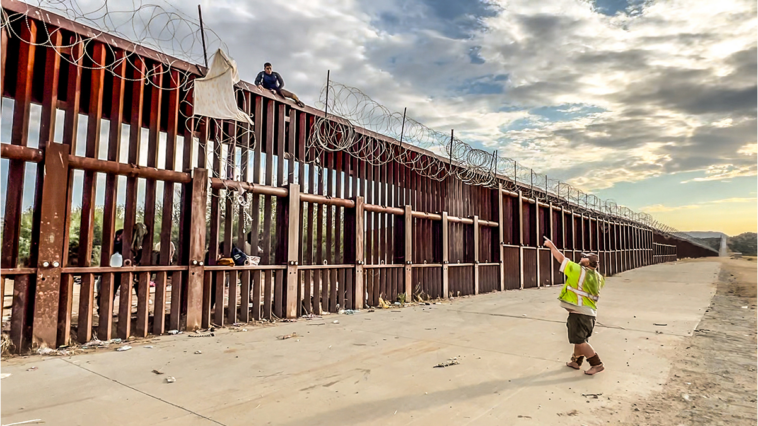 exclusive-behind-the-scenes-videos!-fed-up-patriot-stops-illegal-alien-crowd-from-jumping-border-wall