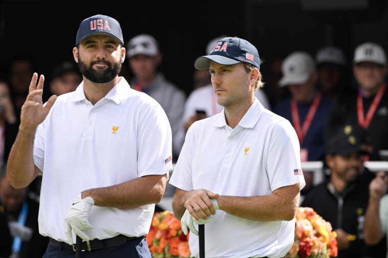 2024-presidents-cup:-scottie-scheffler,-americans-jump-up-early-with-rare-thursday-sweep-at-royal-montreal