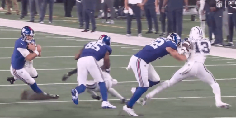 giants-hosed-by-15-yard-penalty-on-daniel-bellinger-as-refs-blow-face-mask-call