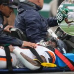 broncos-running-back-tyler-badie-collapses-on-sideline,-carted-off-with-injury-in-scary-scene