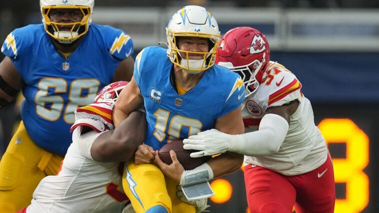 chargers’-justin-herbert-slams-helmet-in-frustration-amid-loss-to-chiefs