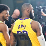 lebron,-bronny-james-make-public-debut-as-lakers-teammates:-‘just-pure-joy,-man’