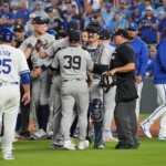 benches-clear-in-yankees-royals-alds-game-after-hard-tag;-new-york-stars-wave-off-kansas-city-player