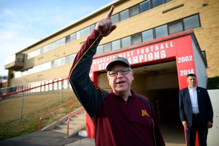 tim-walz-appearance-prompts-protests-and-silent-treatment-at-high-school-football-game:-‘getting-desperate’