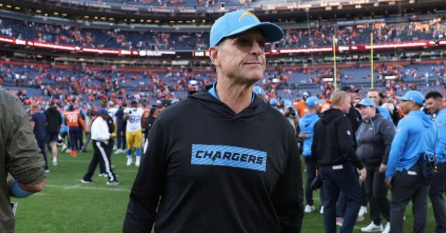 video:-chargers-jim-harbaugh-suddenly-leaves-game-with-mystery-illness,-returns-minutes-later