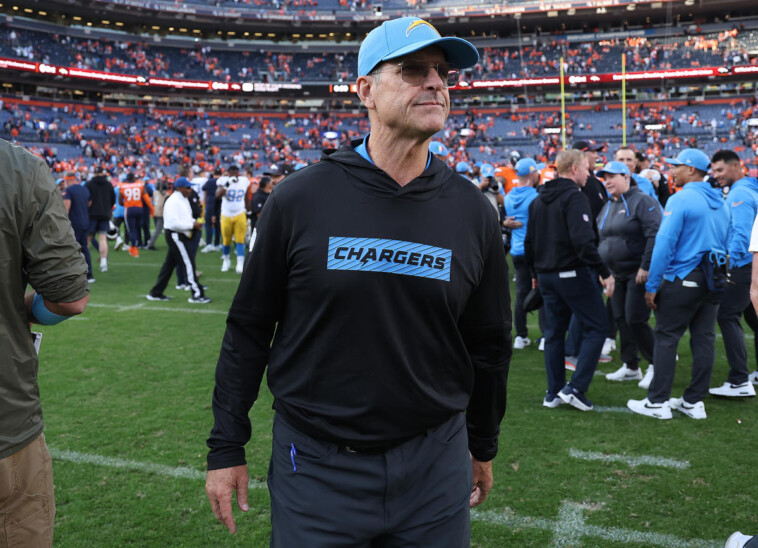 chargers’-jim-harbaugh-undergoing-treatment,-will-continue-coaching-after-heart-issues-in-game-vs.-broncos