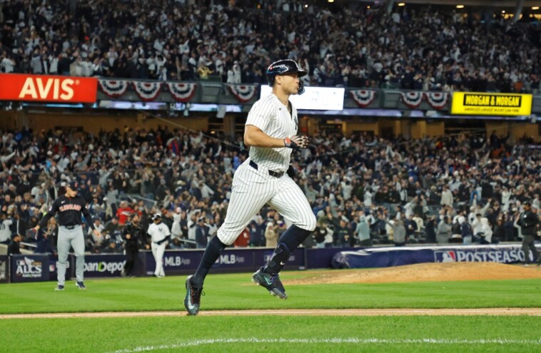 yankees’-giancarlo-stanton-continues-postseason-surge-with-towering-homer