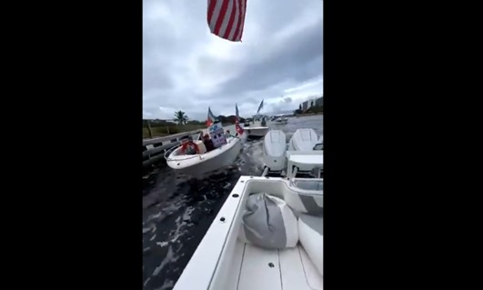 watch:-hateful-leftists-flying-nazi-flags-get-a-rude-awakening-when-they-try-to-infiltrate-a-trump-boat-parade-and-embarrass-maga-nation